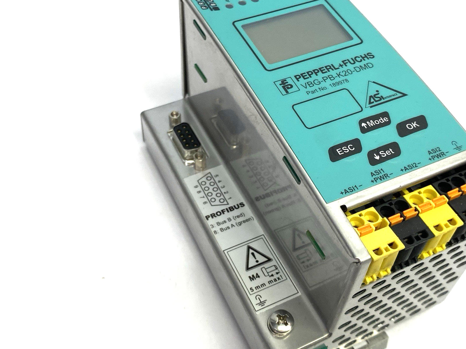 VBG-PB-K10-DMD | Pepperl+Fuchs ASI to Profibus Gateway, Double Master, 189978 - Used - Maverick Industrial Sales