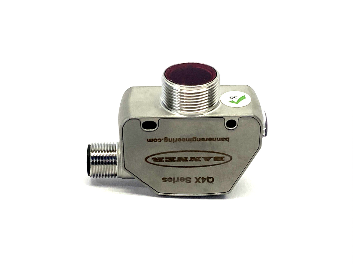 Banner Q4XTKLAF300-Q8 Laser Adjustable Field Photoelectric Sensor 4Pin M12 95301 - Maverick Industrial Sales