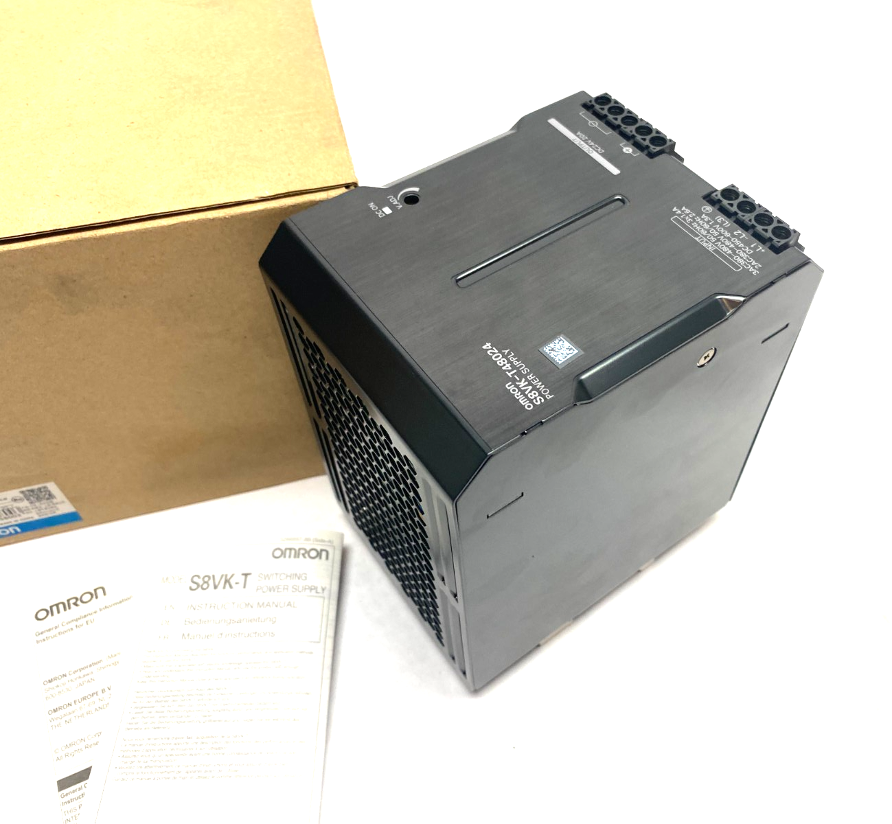 Omron S8VK-T48024 Switch Mode Power Supply, 480W Capacity, 24V Output - Maverick Industrial Sales