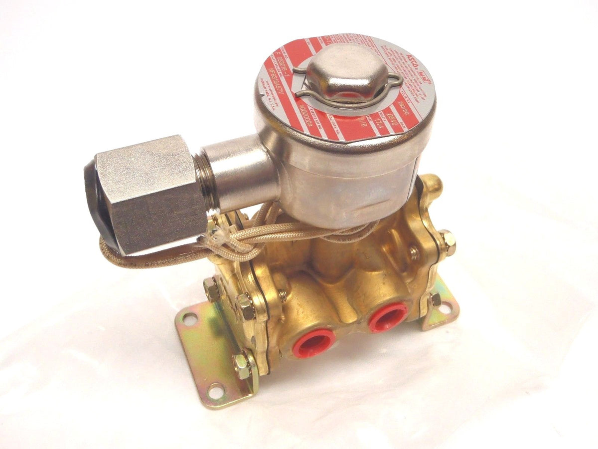 NP8316A57V | ASCO Red-Hat 3-WAY 250DC SOLENOID VALVE 17.4W 3/8" Inch Pipe - New – Open box - Maverick Industrial Sales