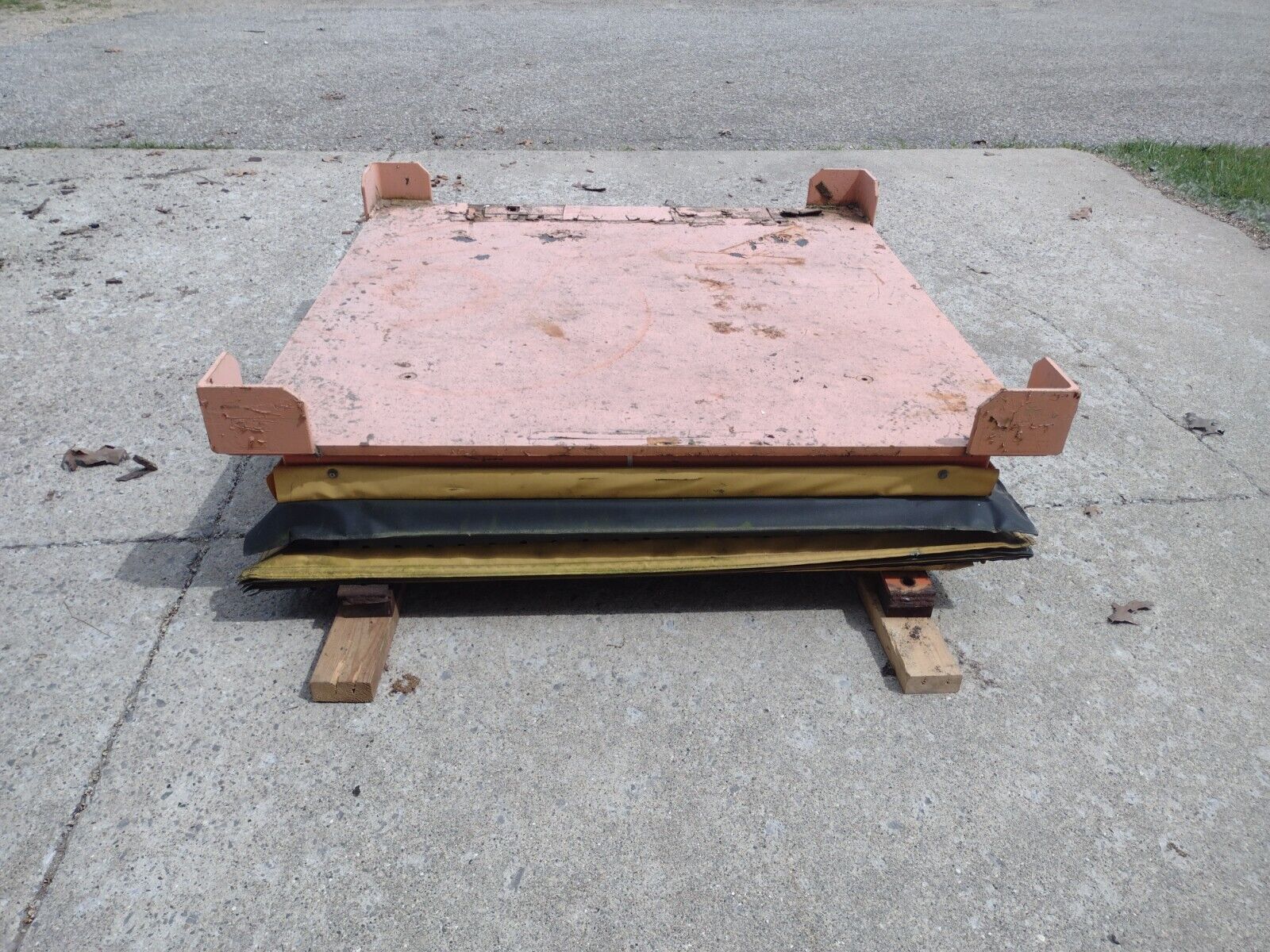 Scott Pneumatic Lift Table 51" x 51" x 12-35.5 inch Table Height 4000LB Capacity - Maverick Industrial Sales