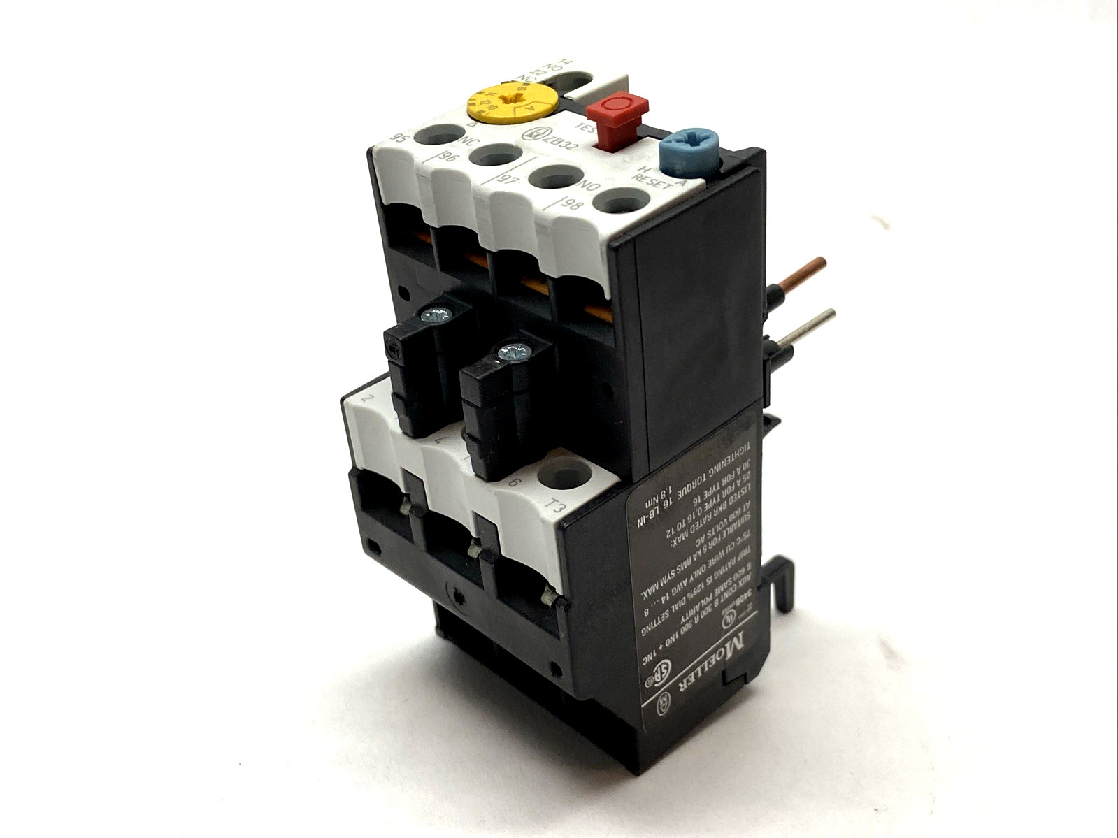 Eaton Moeller ZB32-16 Overload Relay 10-16A 1N/O 1N/C 278452 - Maverick Industrial Sales