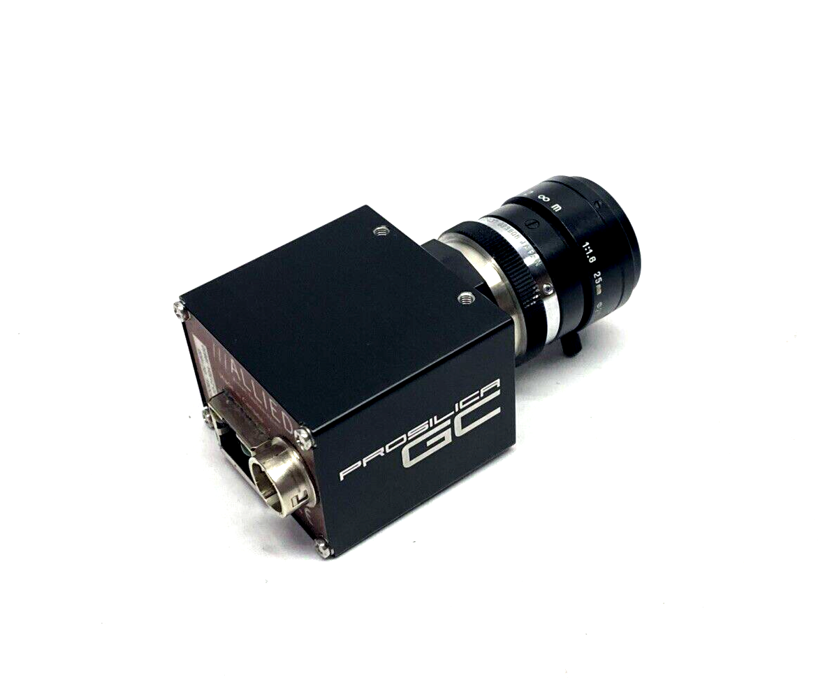 Allied Vision GC1600 Prosilica GC GigE Camera w/ Tamron 25mm 1:1.6 25.5 Lens - Maverick Industrial Sales
