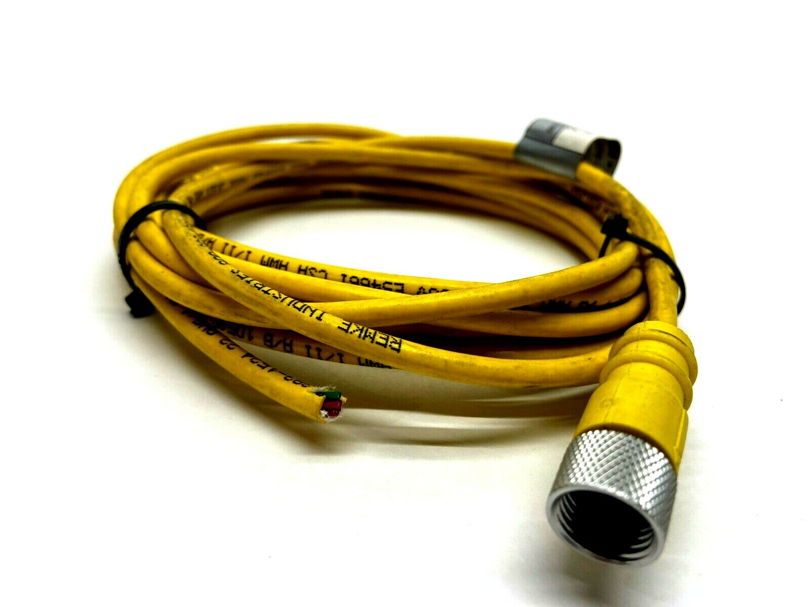 Remke 204A0120T 12' 4 Pole Female Connector to Flying Leads - Maverick Industrial Sales