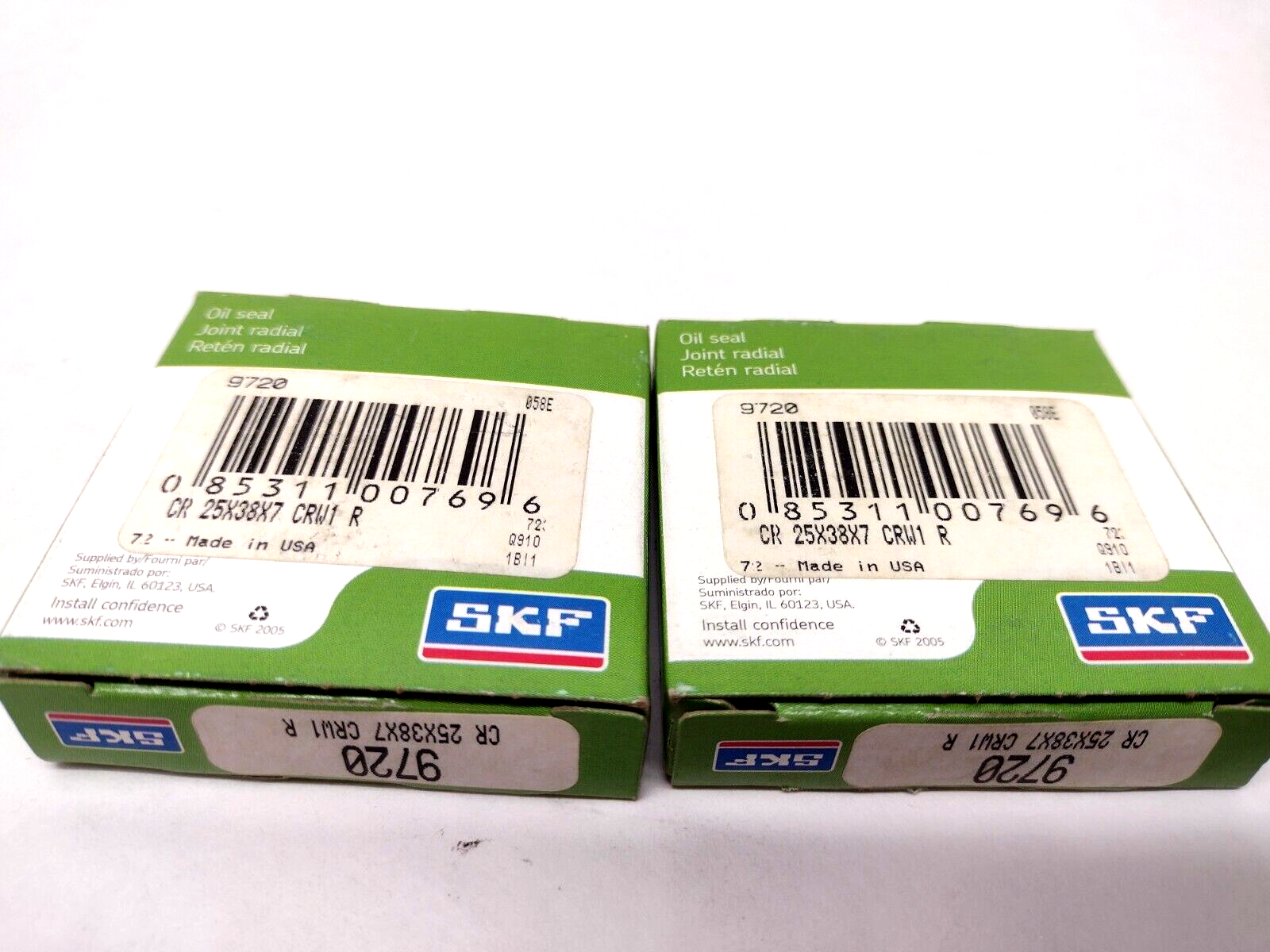 CR Chicago Rawhide 9720 CR 25X38X7 CRW1 R Oil Seal LOT OF 2 - Maverick Industrial Sales