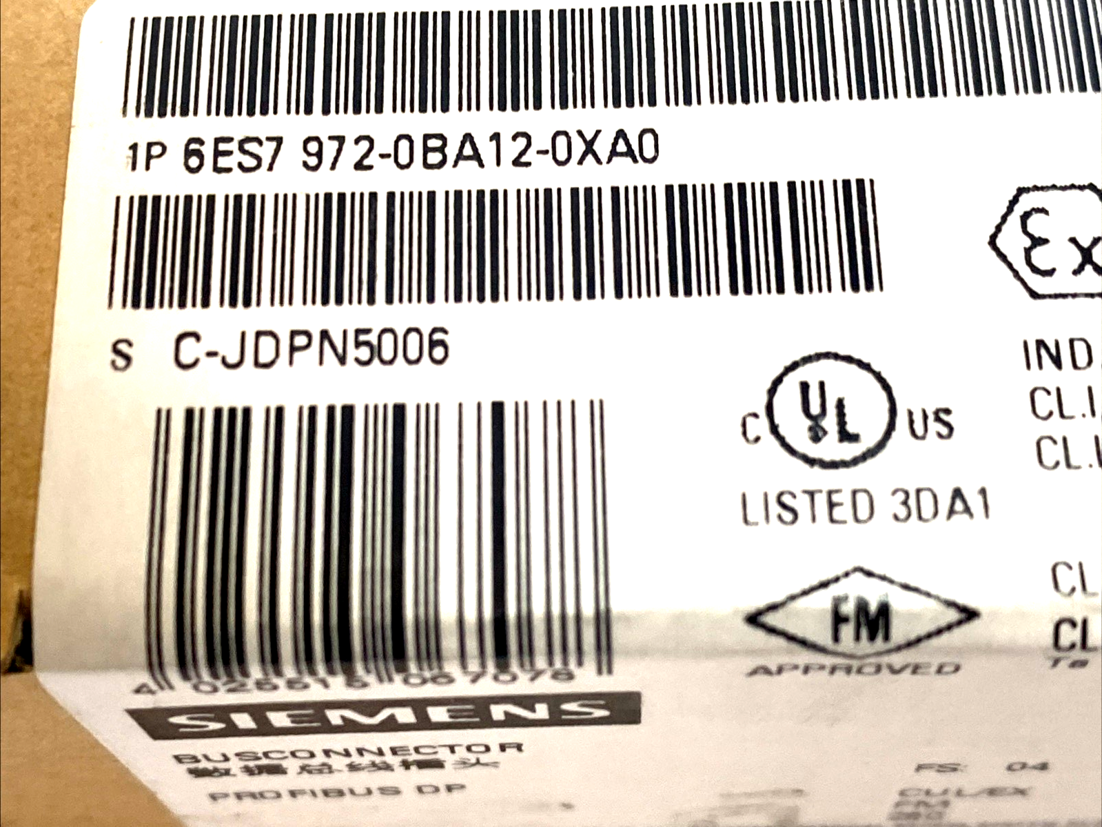 Siemens 6ES7972-0BA12-0XA0 PROFIBUS DP Connector 90° 12Mbit/s LOT OF 5 - Maverick Industrial Sales