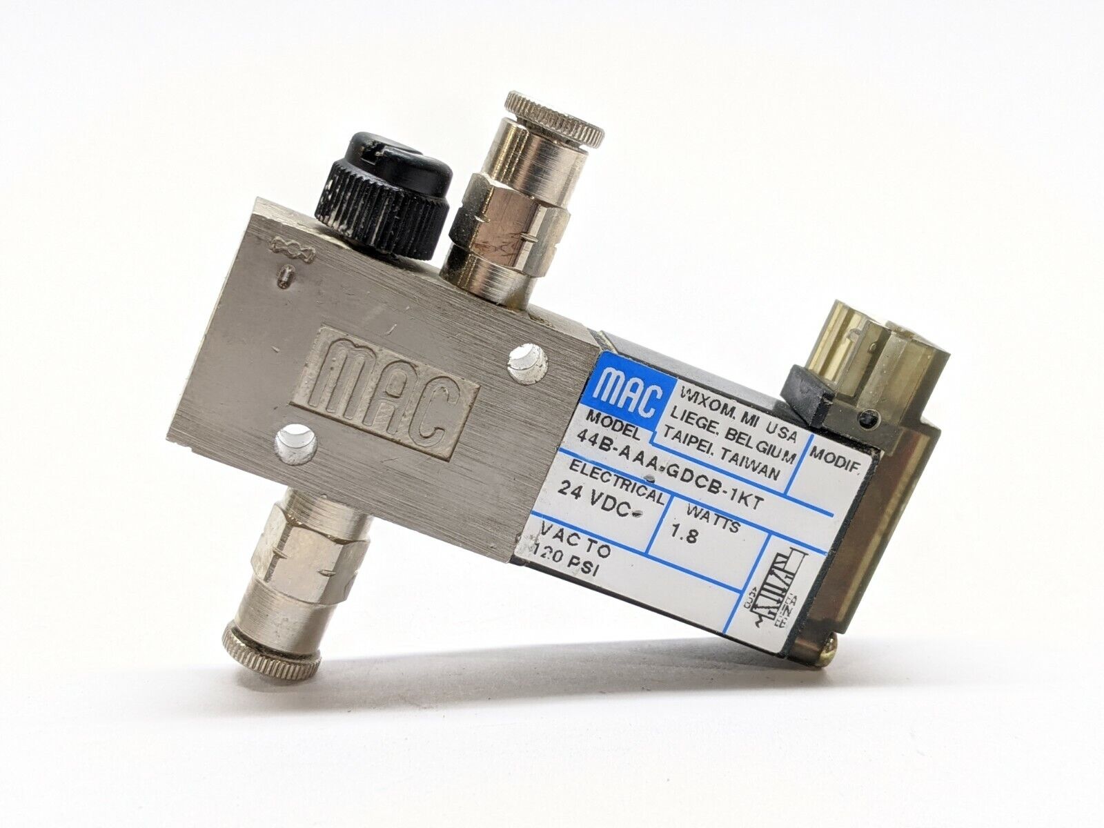 MAC Valves 44B-AAA-GDCB-1KT Solenoid Valve - Maverick Industrial Sales