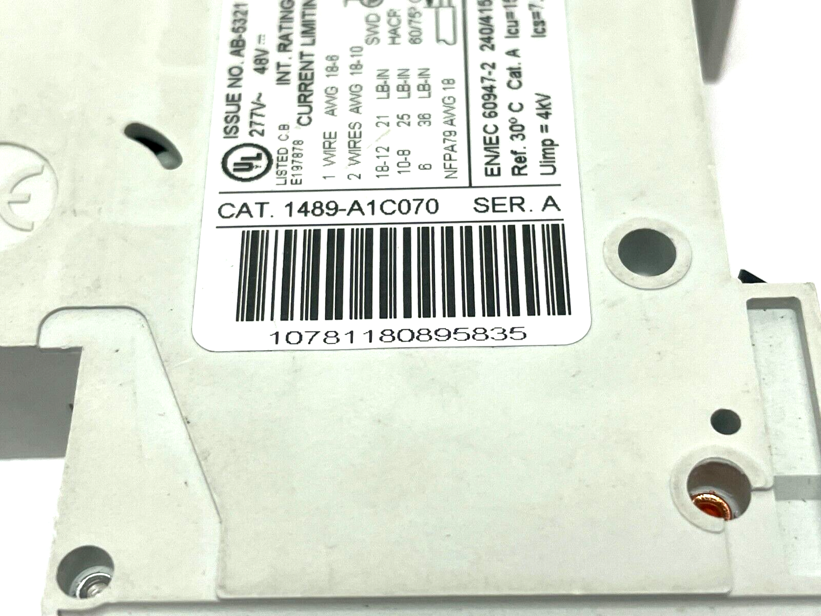 Allen Bradley 1489-A1C070 Ser. A Circuit Breaker - Maverick Industrial Sales
