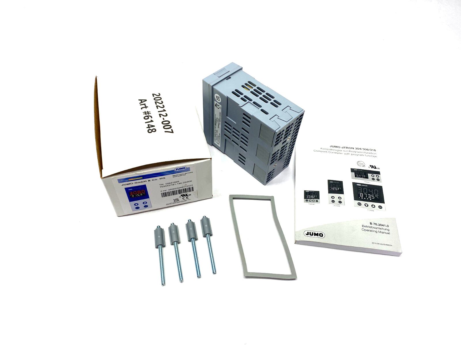 JUMO 703042/181-140-25/000 dTRON Compact Controller 2-Logic Inputs 308H - Maverick Industrial Sales