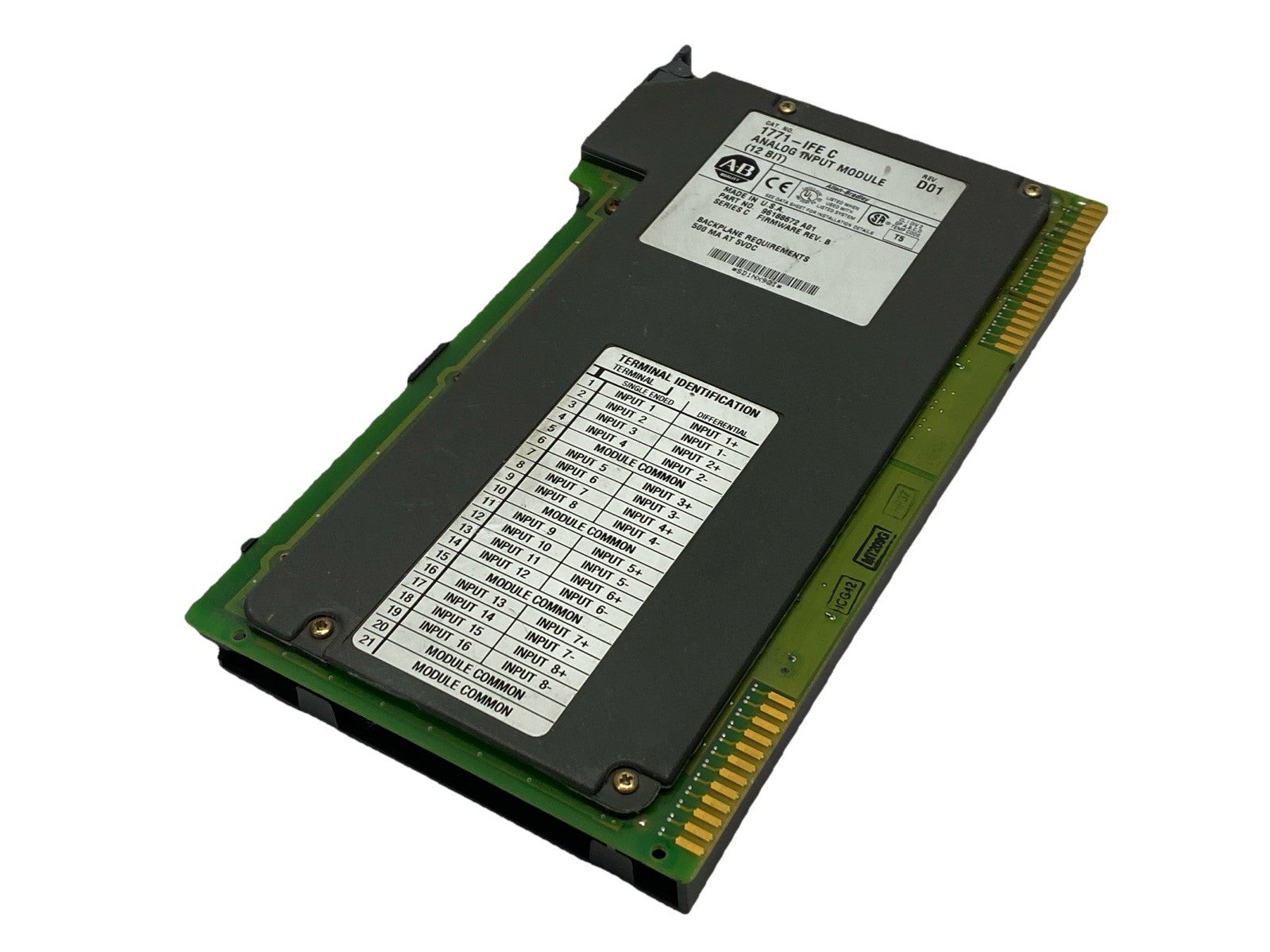 Allen Bradley 1771-IFE Ser C Rev D01 Analog Input Module 12 Bit FW Rev B - Maverick Industrial Sales