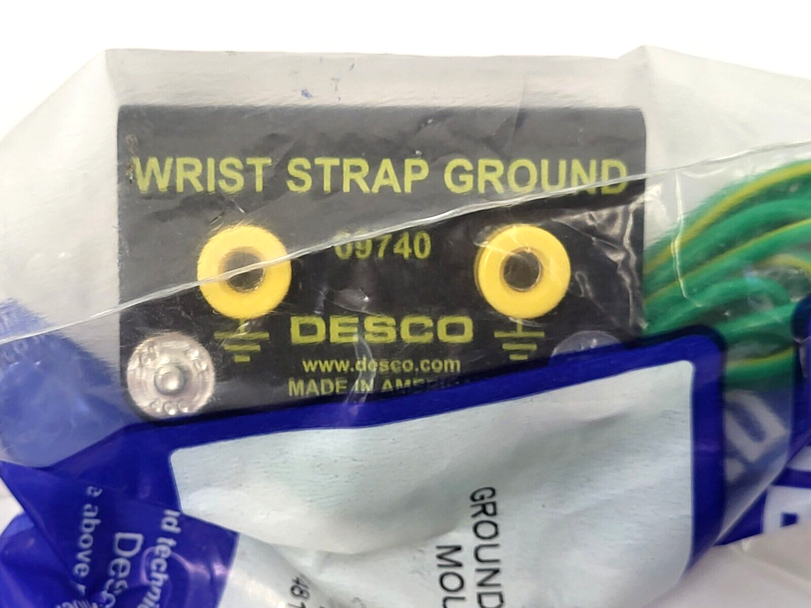 DESCO 09740 Ground Wrist Strap Bench Mount - Maverick Industrial Sales