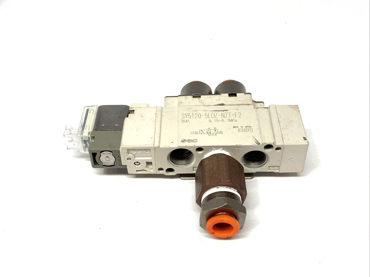 SY5120-5LOZ-N7T-F2 | SMC Single Solenoid Valve - Used - Maverick Industrial Sales