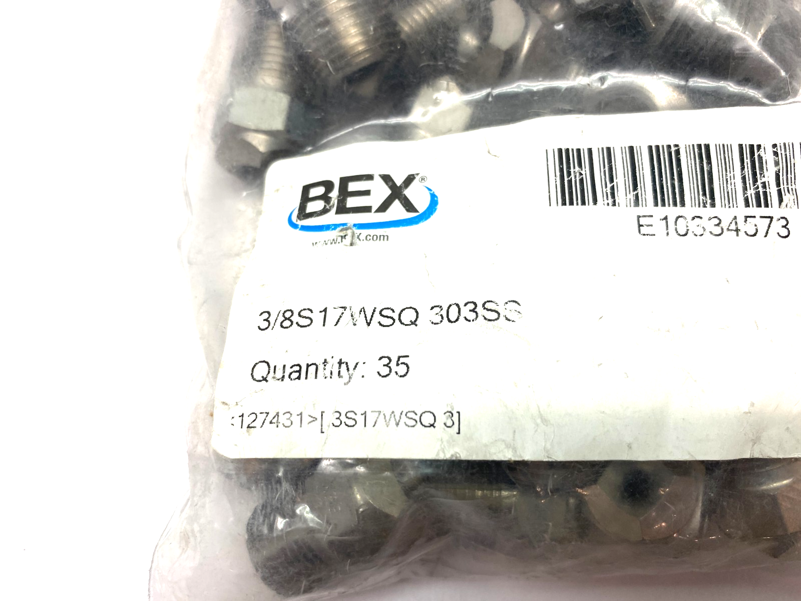 Bex 3/8S17WSQ 303SS Multi-Angle Square Cone Jet Spray Nozzle PKG OF 35 - Maverick Industrial Sales