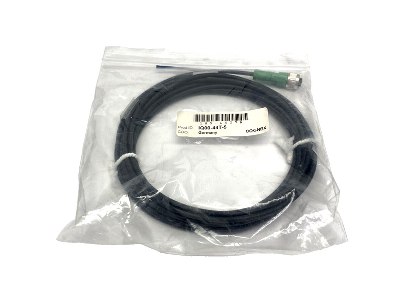 Cognex IQ00-44T-5 Extension Cable M12 Female 5m 185-1027R - Maverick Industrial Sales