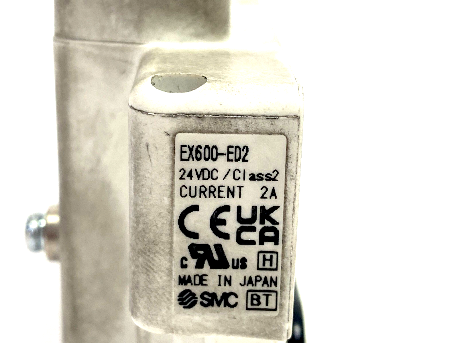 SMC EX600-ED2 Serial Interface Unit End Plate M12 5-Pin, D-Side - Maverick Industrial Sales