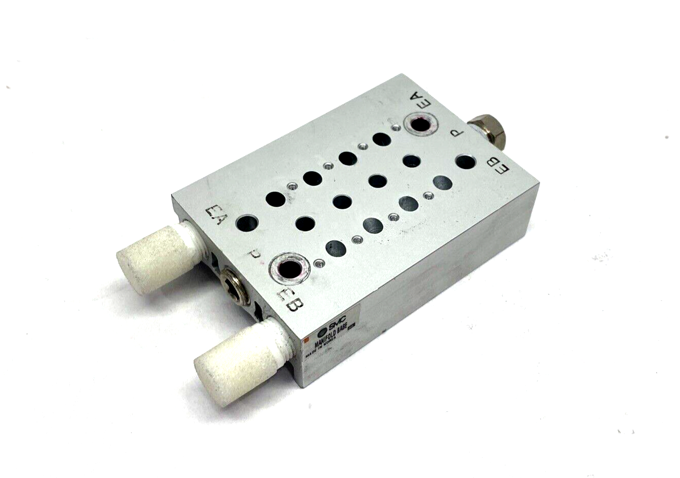 SMC SS5Y3-20-04-00N Valve Manifold Base, 4-Station - Maverick Industrial Sales