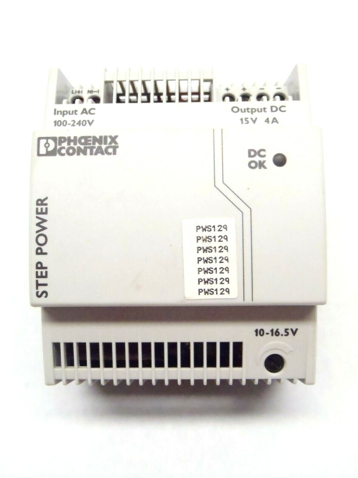 Phoenix Contact STEP-PS/ 1AC/15DC/4 Power Supply Unit 2868619 - Maverick Industrial Sales
