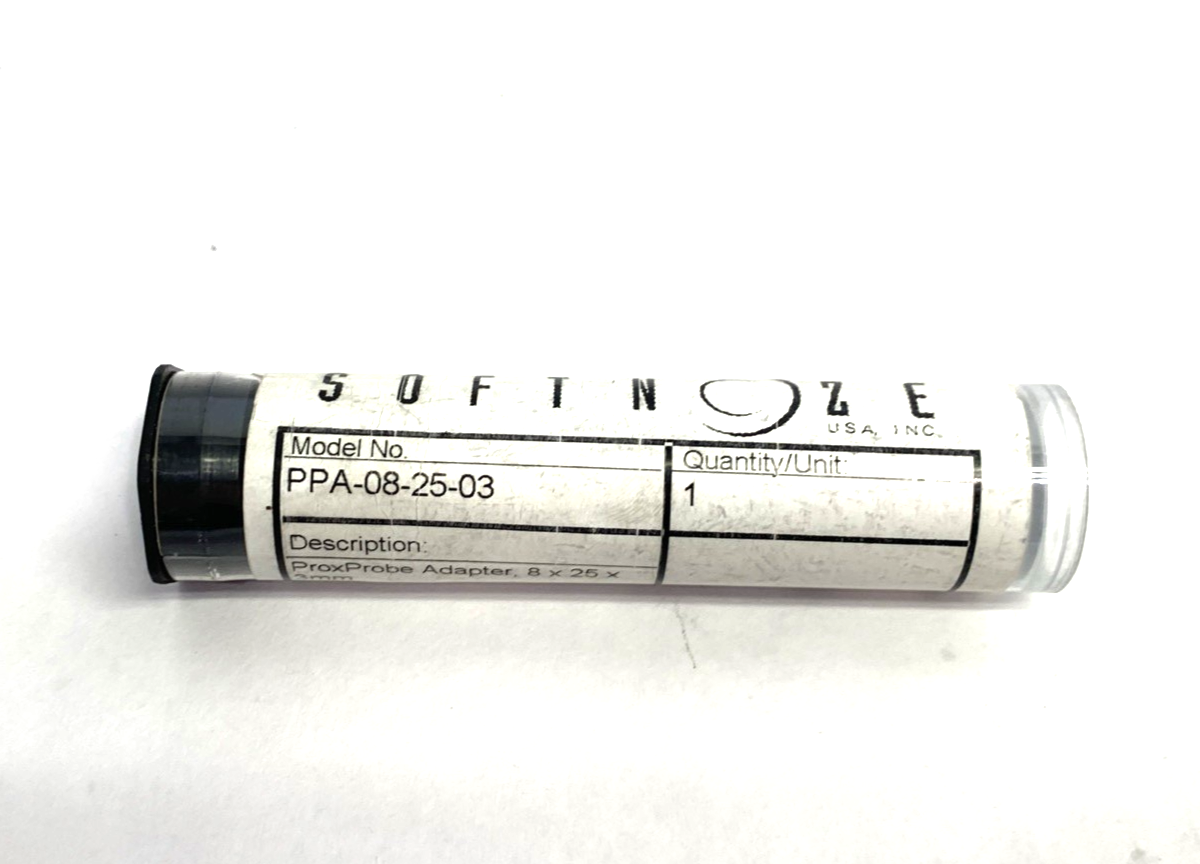 SoftNoze PPA-08-25-03 ProxProbe™ Adapter for M8x1 Sensor 8mm x 25mm x 3mm - Maverick Industrial Sales