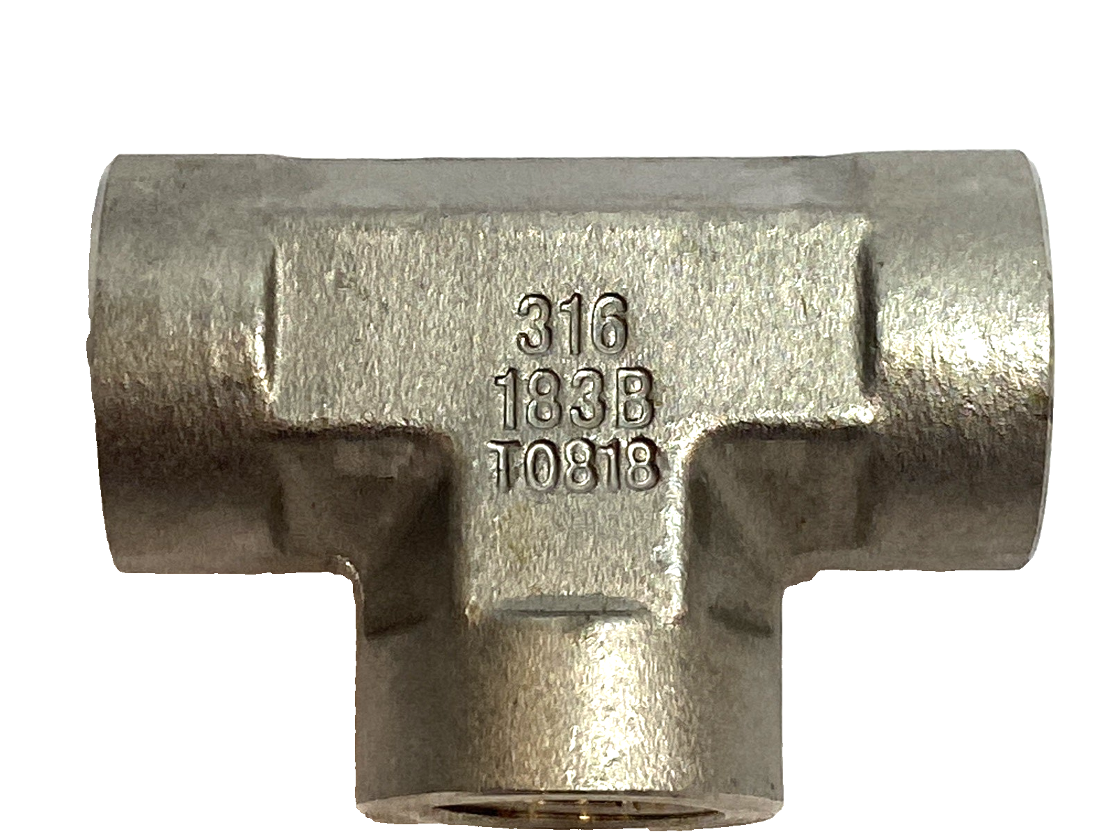 Parker 3/8 MMO-SS Female Pipe Tee 3/8-18 NPTF Stainless Steel Fitting - Maverick Industrial Sales