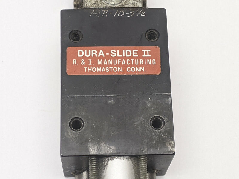 R & I Manufacturing AIR 10-3-1/2 Dura Slide II Pneumatic Slide 3-1/2" Stroke - Maverick Industrial Sales