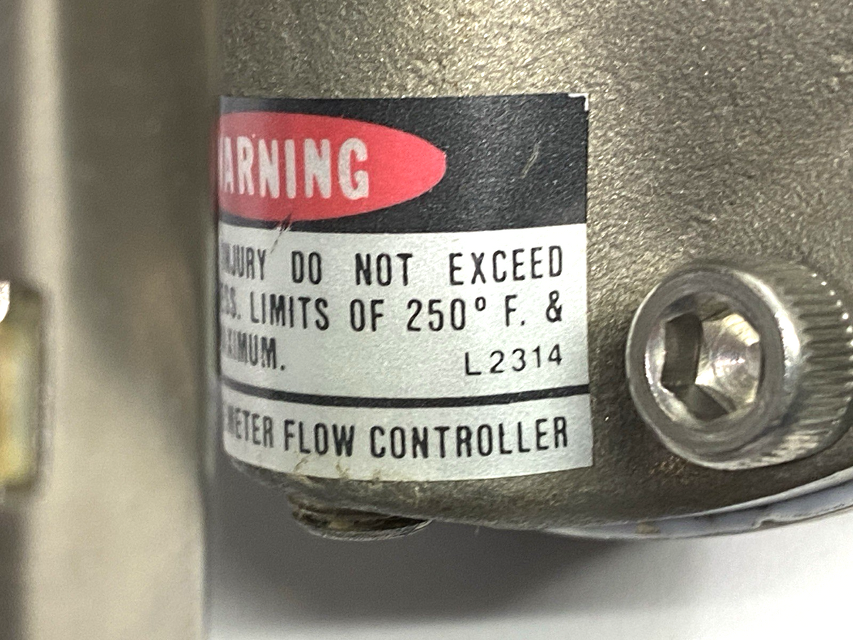 Wallace & Tiernan 22B101S1SX2 Inlet PurgeMeter Flow Controller 200PSI - Maverick Industrial Sales