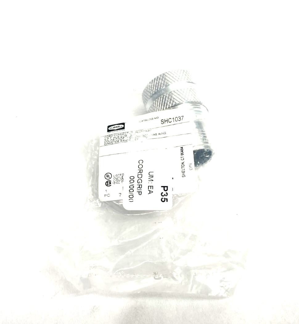 Hubbell SHC1037 Kellems Aluminum Cable Grip Connector 3/4" Male Straight - Maverick Industrial Sales