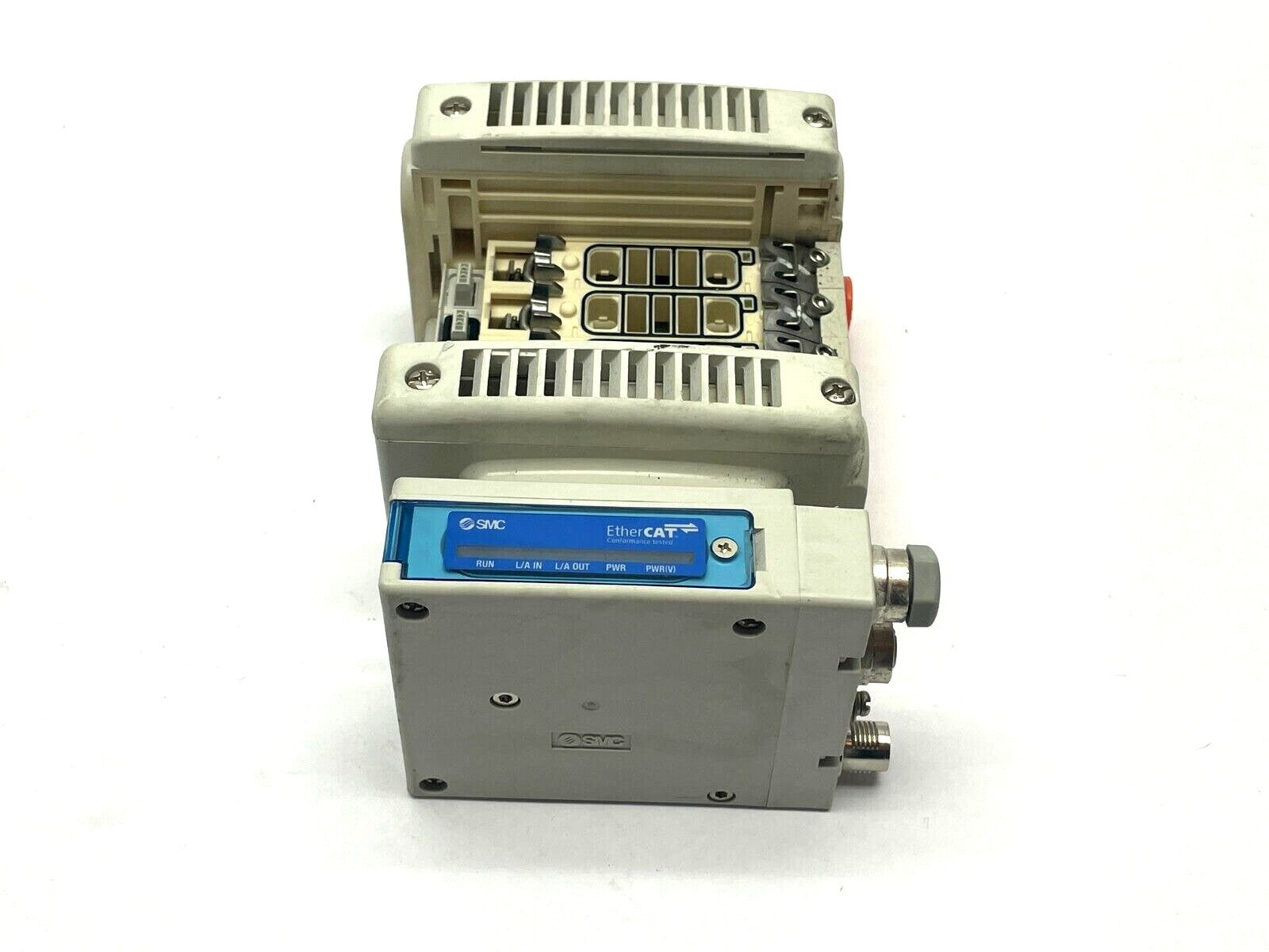 SMC VV5QC21-04N3SDB-S Integrated Type Base Mount Plug-In Manifold - Maverick Industrial Sales