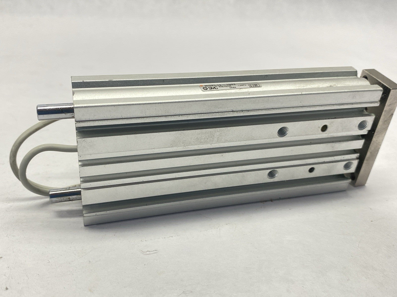 MGPL12-100Z | SMC Pneumatic Guided Cylinder 12mm Bore 100mm Stroke - Used - Maverick Industrial Sales