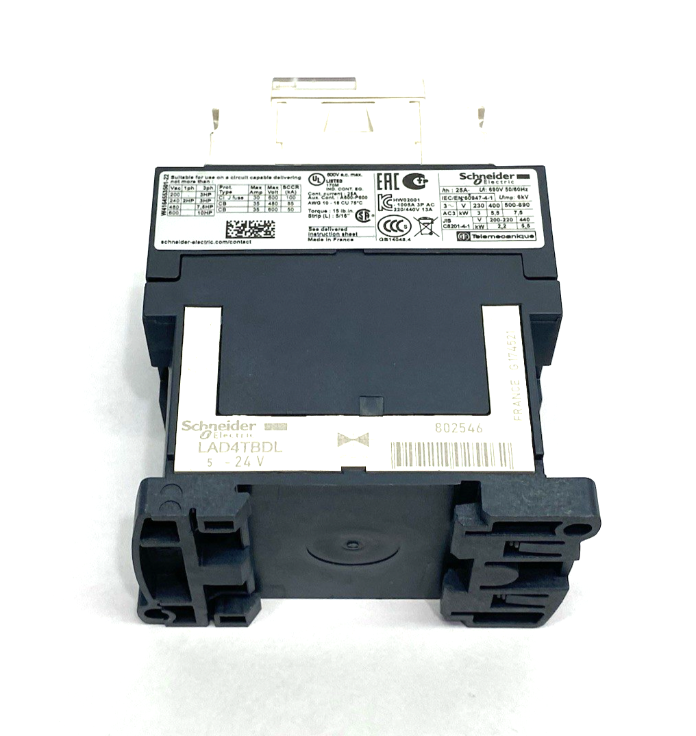 Schneider Electric LC1D12BD IEC Contactor, TeSys Deca, Nonreversing, 12A - Maverick Industrial Sales