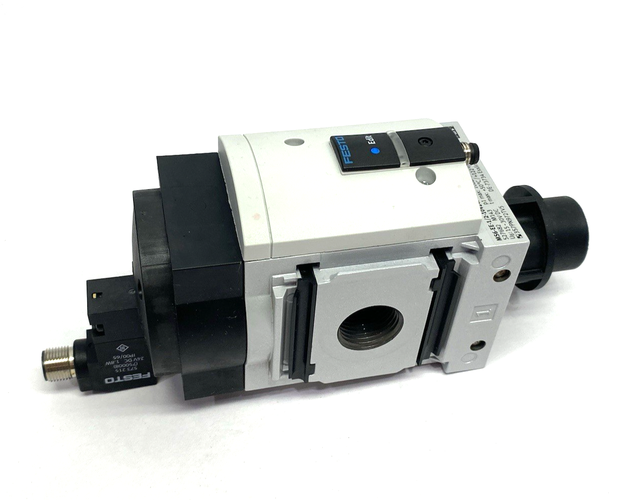 Festo MS6-EE-1/2-10V24P-S-AD7 On/Off Soft Start Valve, Built-In Switch 527682 - Maverick Industrial Sales