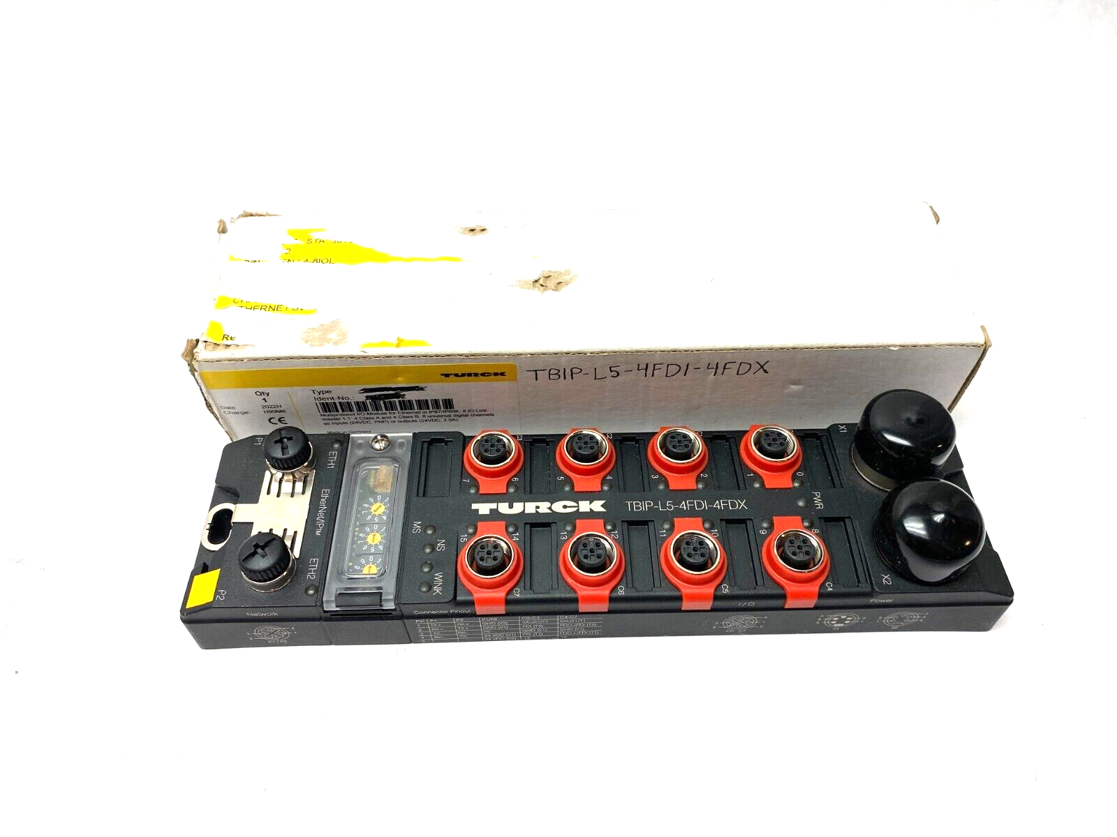 Turck TBIP-L5-4FDI-4FDX Safety Block I/O EtherNet/IP CIP Safety Module 10001828 - Maverick Industrial Sales