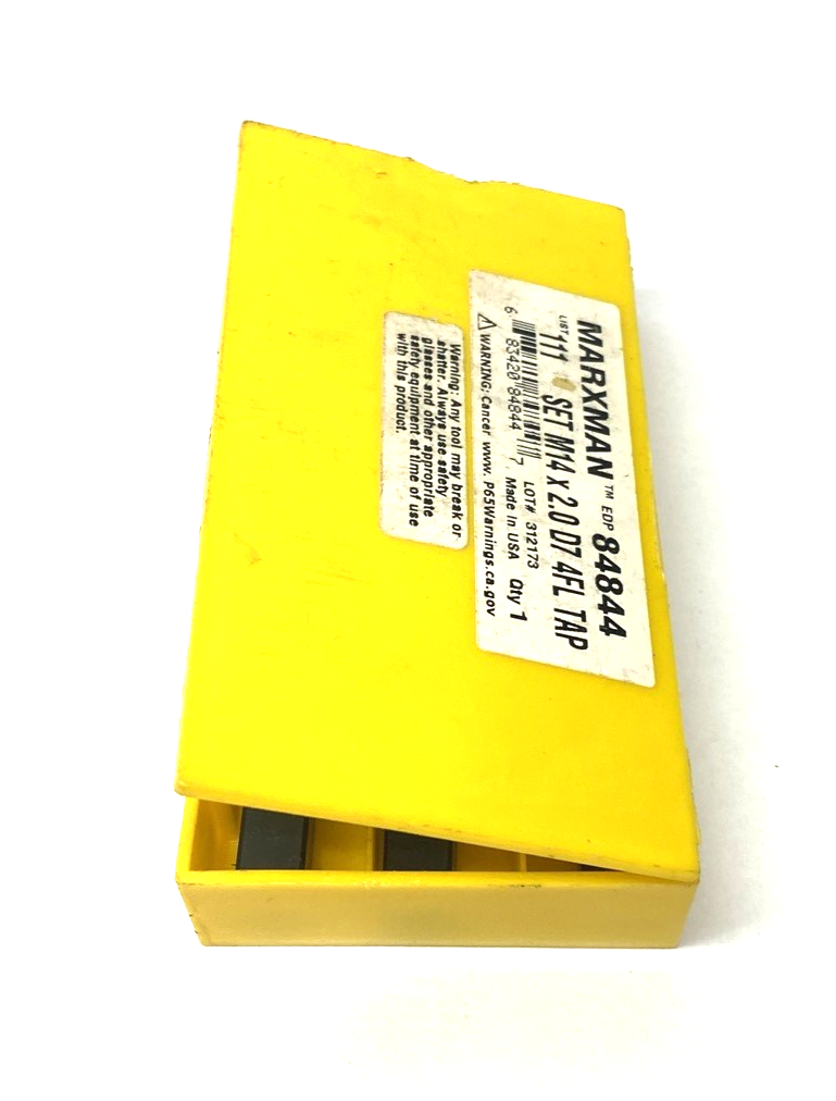 Marxman 84844 Metric HSS Tap Set M14 x 2.0 D7 4-Flute ‎3-19/32″ OAL 3-PACK - Maverick Industrial Sales