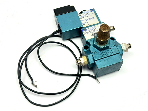 MAC Valves 55B-11-PE-111AA Pneumatic Solenoid Valve 120V 6.8W - Maverick Industrial Sales