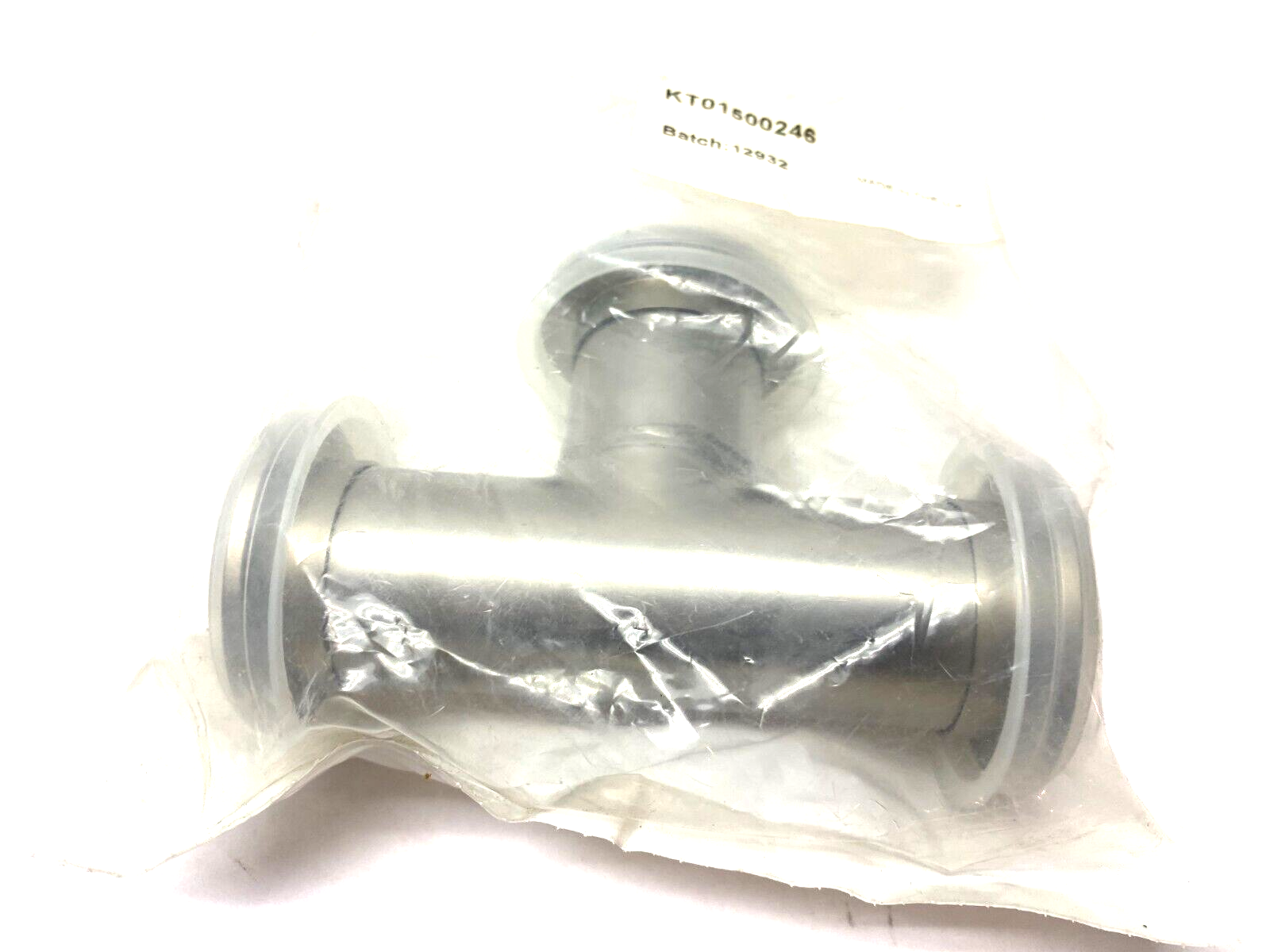 Agilent KT01500246 Stainless Steel Tee Fitting, 2.46" Clearance, NW40 - Maverick Industrial Sales