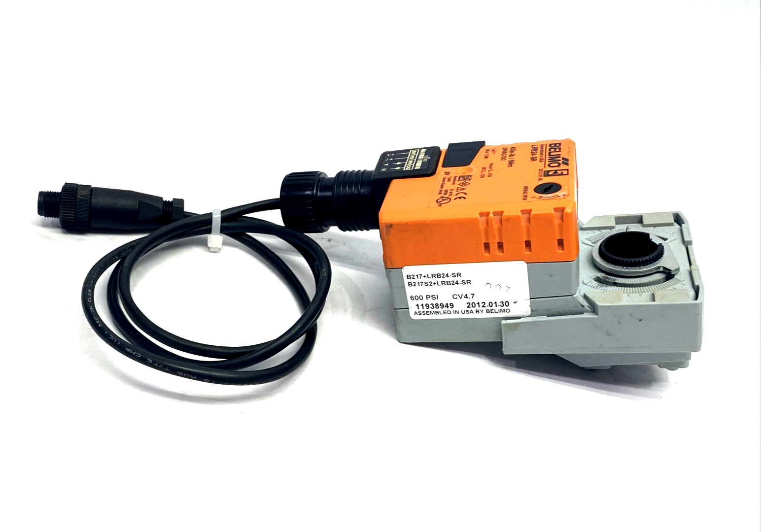 LRB24-SR | Belimo Modulating Actuator 24V AC/DC 45in-lb/5Nm B217+ LOT OF 2 - For parts or not working - Maverick Industrial Sales
