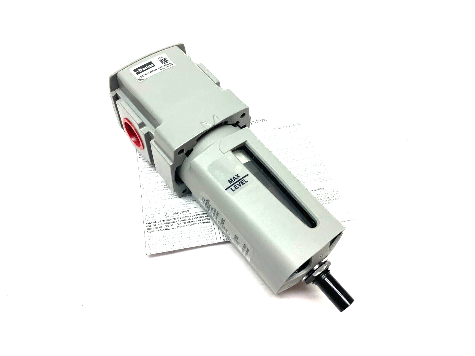 Parker P32FB949GAN Compact Airline Coalescing Filter 1/2" NPT Ports - Maverick Industrial Sales