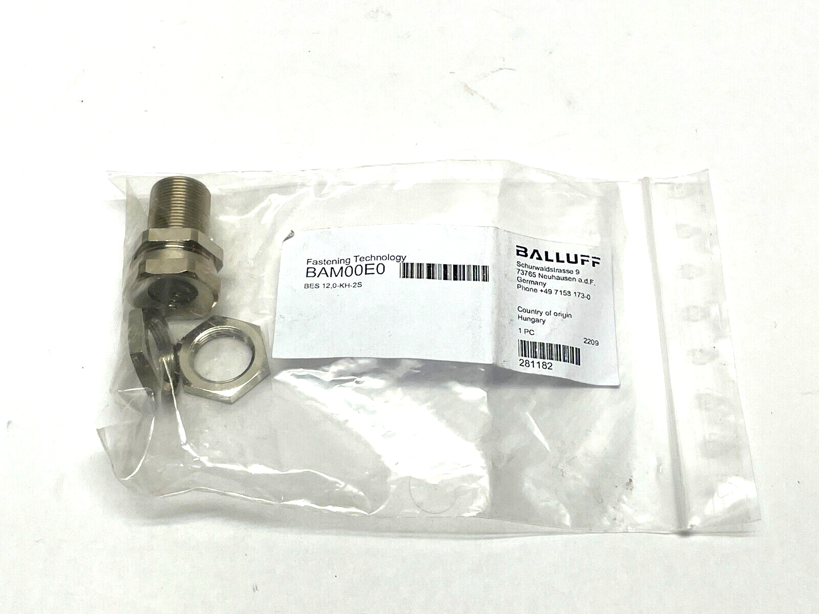 Balluff BAM00E0 Proximity Sensor Mounts w/ Positive Stops BES 12,0-KH-2 LOT OF 3 - Maverick Industrial Sales