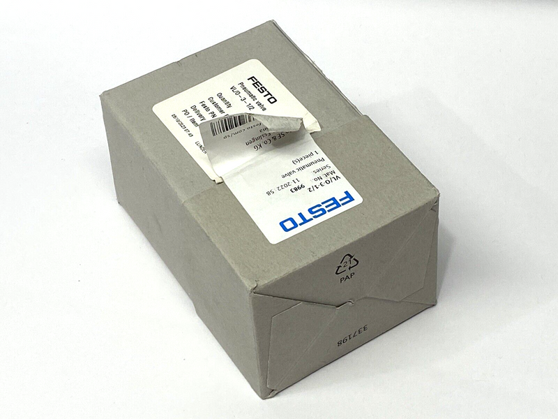 Festo VL/O-3-1/2 Pneumatic Valve 9983 - Maverick Industrial Sales