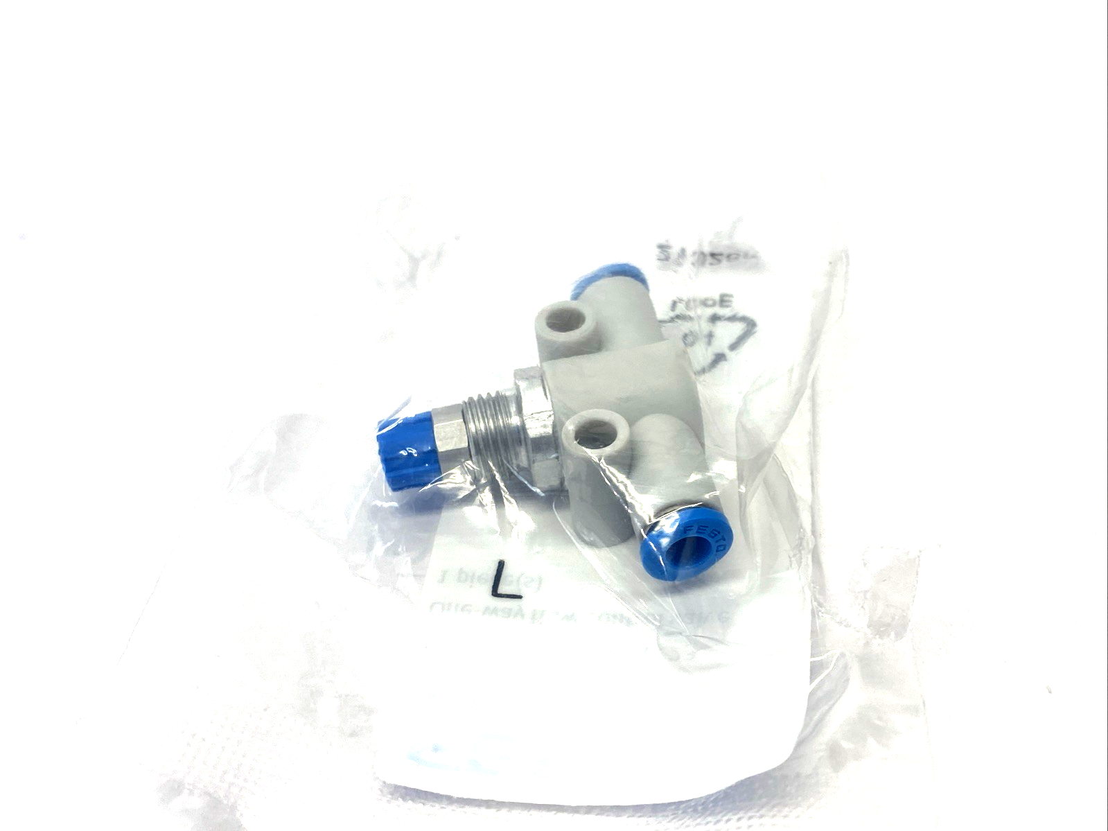 Festo GR-QS-4 One-Way Pneumatic Flow Control Valve 4mm Tube O.D. 193967 - Maverick Industrial Sales