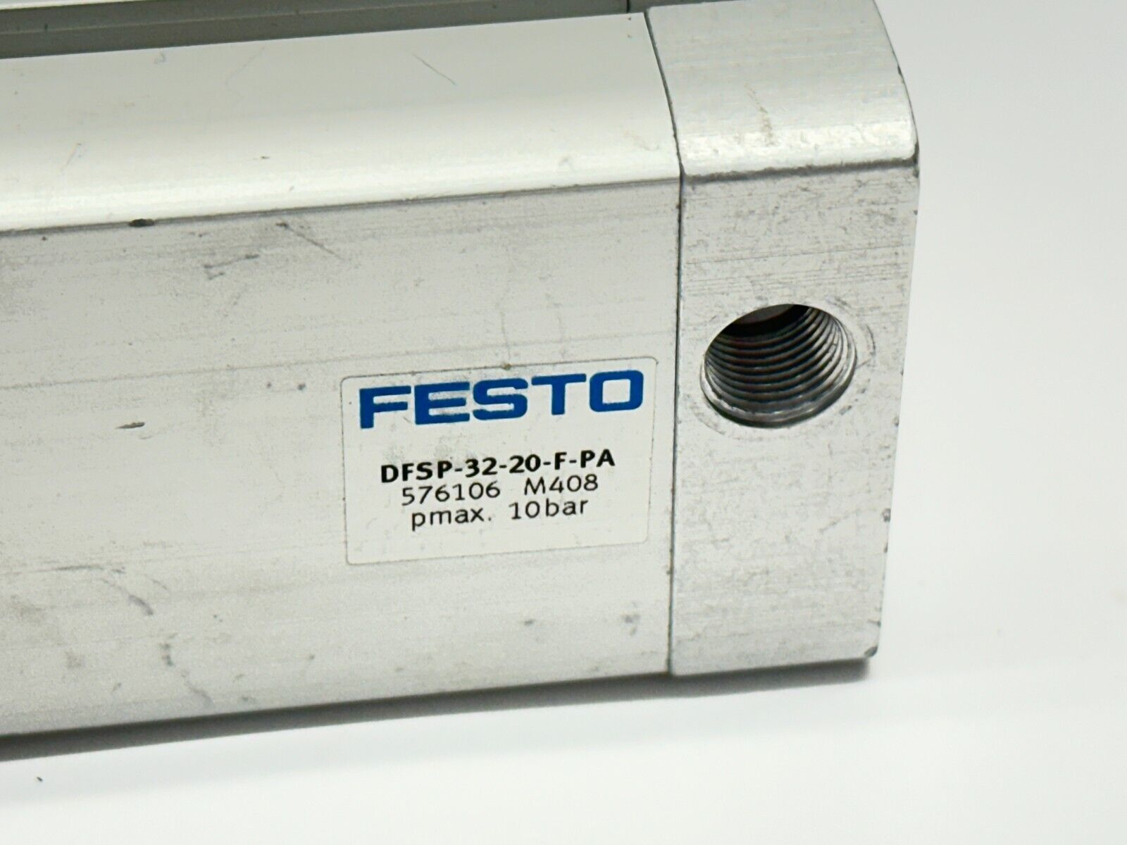 Festo DFSP-32-20-F-PA Pneumatic Stopper Cylinder 32mm Bore 20mm Stroke - Maverick Industrial Sales
