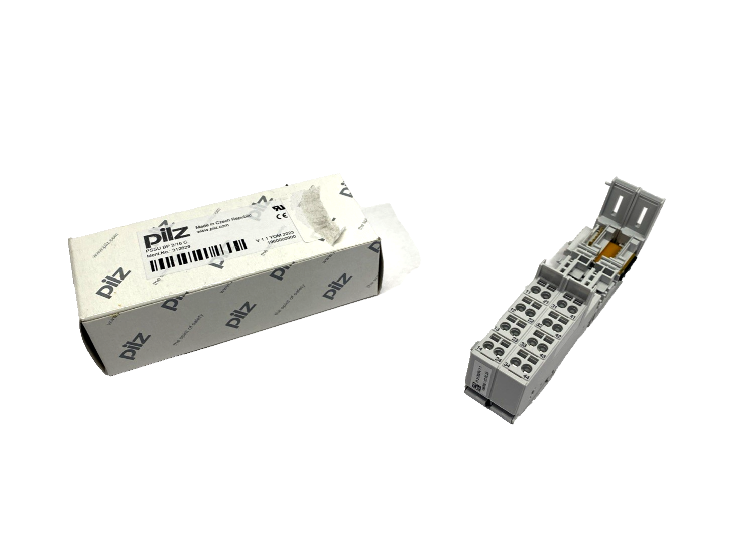 Pilz PSSu BP 2/16 C Base Module For I/O Electronic Module, Double Width 312629 - Maverick Industrial Sales