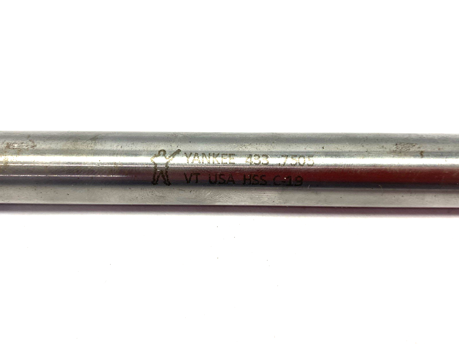 Yankee 433-0.7505 Chucking Reamer: 0.7505 in Dia, Straight Flute, High Speed Ste - Maverick Industrial Sales