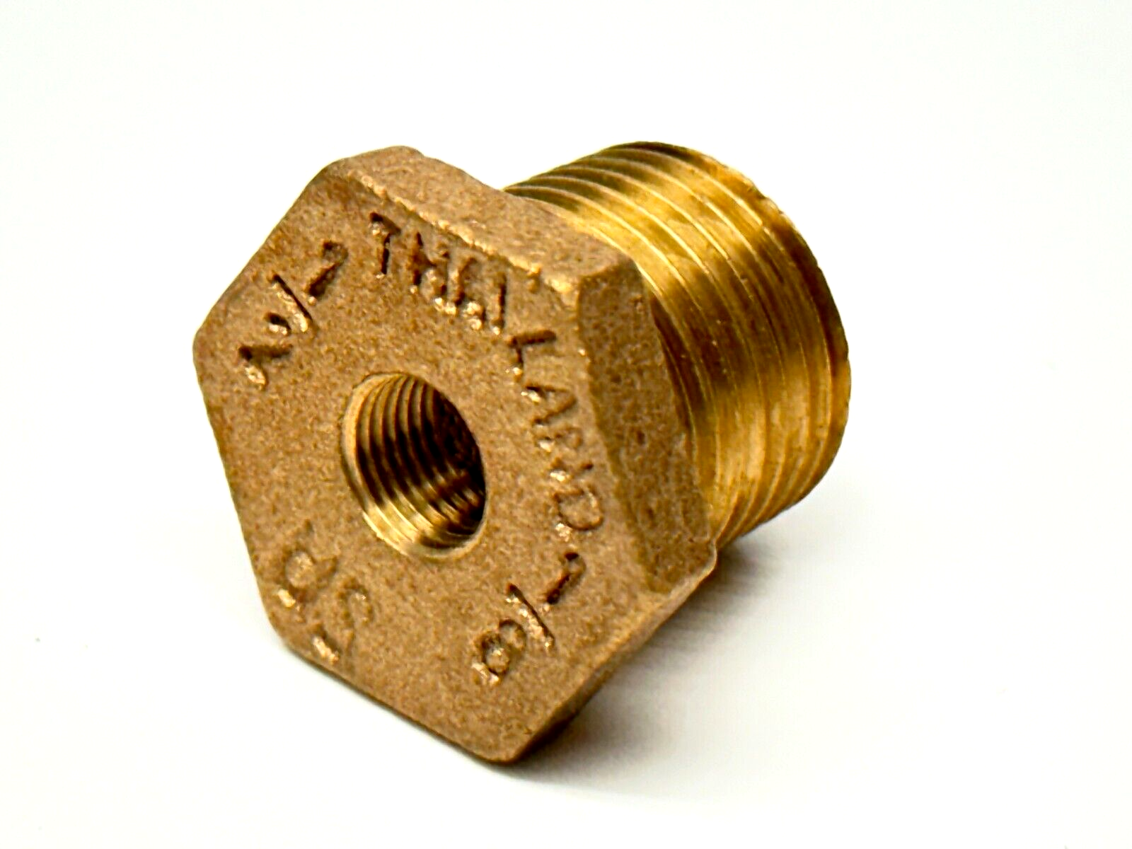 SA 1/2" x 1/8" NPT Hex Bushing Brass - Maverick Industrial Sales