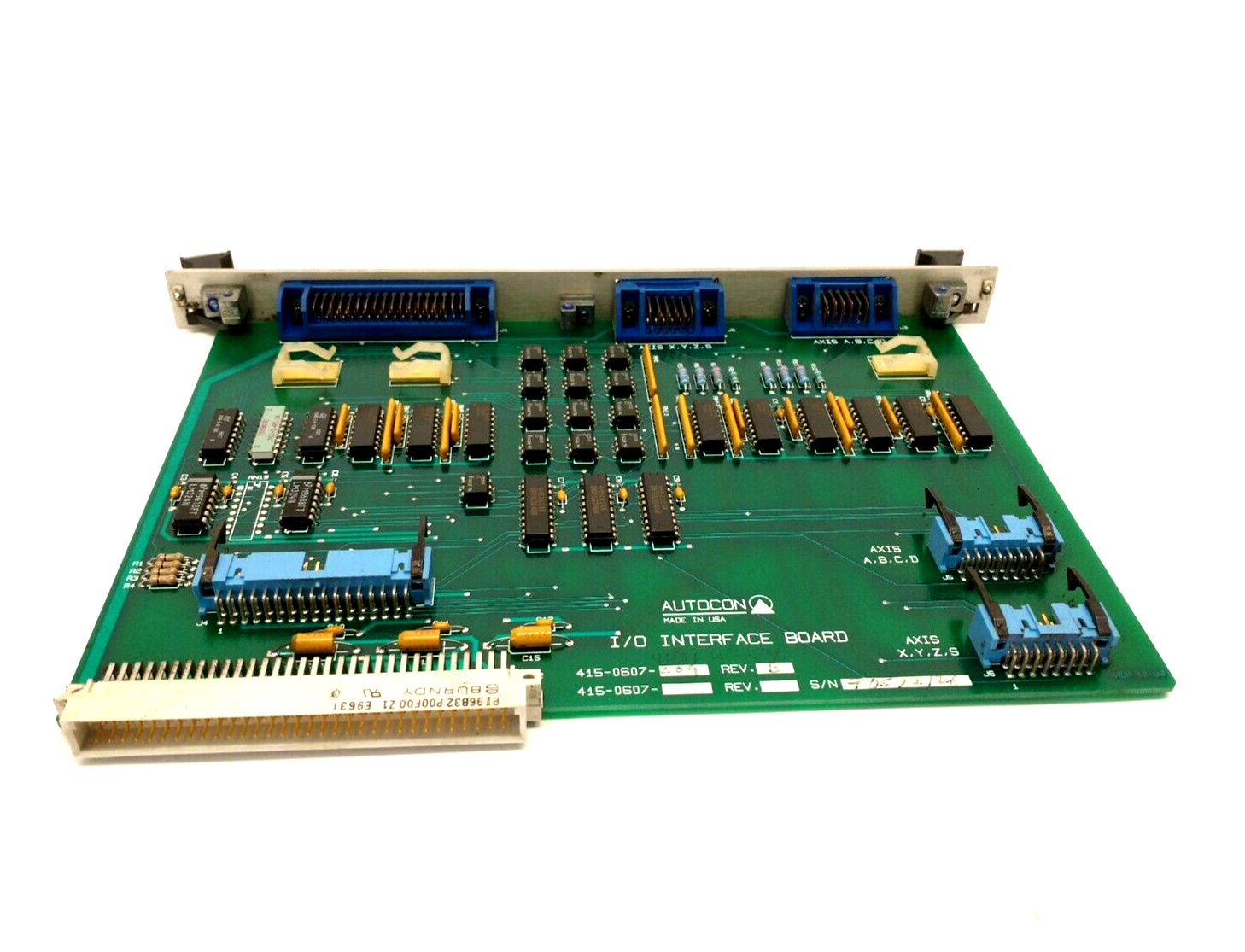Autocon 415-0607-209 Rev. B I/O Interface Circuit Board PCB Hurco BMC30HT - Maverick Industrial Sales