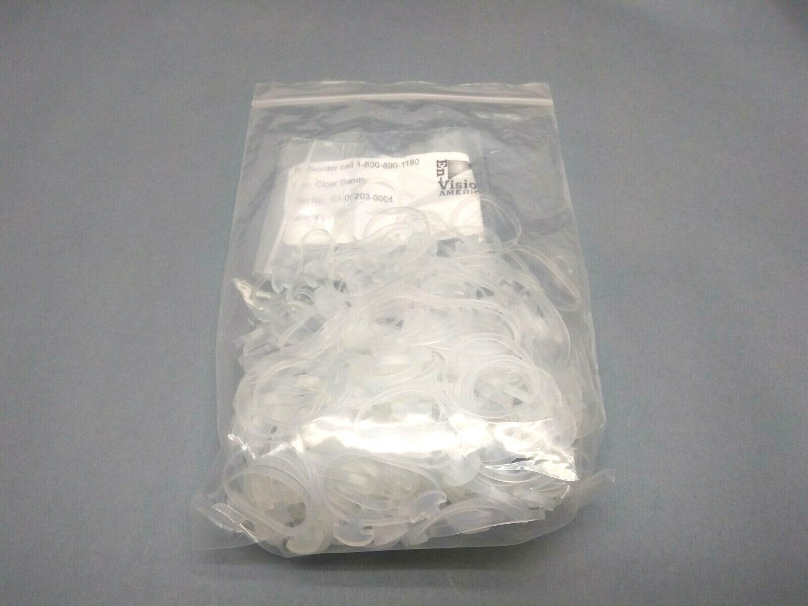 EN Vision America 01-00203-0004 Clear Bands 3.8 OZ Pack 50+ bands - Maverick Industrial Sales