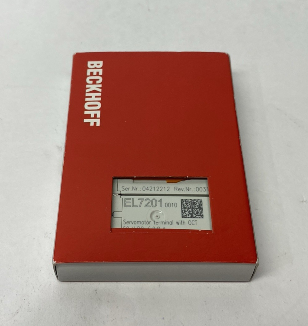 | Beckhoff EL7201-0010 Rev. 0031 EtherCAT Terminal 1-Ch. Motion Interface Servomtr - New - Maverick Industrial Sales
