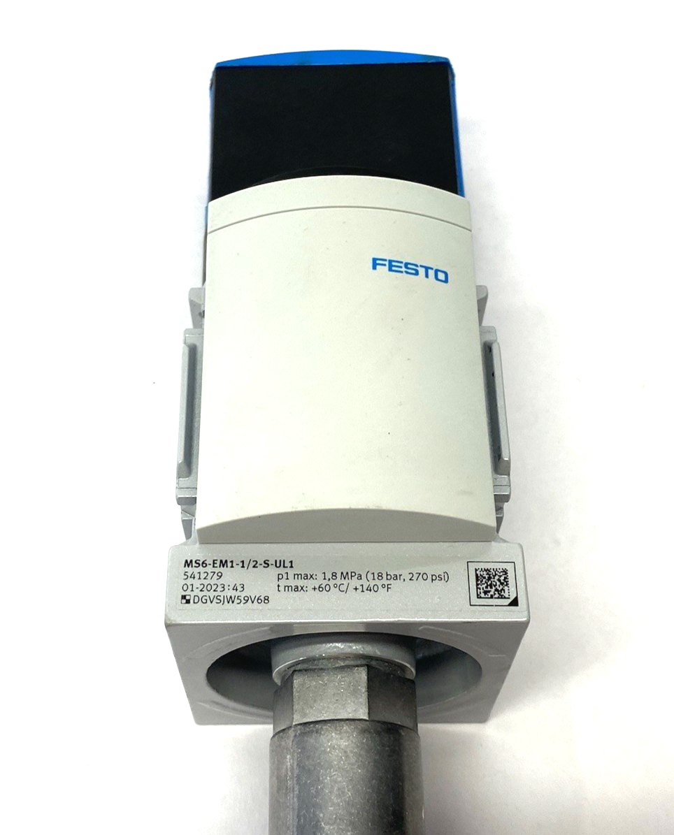 Festo MS6-EM1-1/2-S-UL1 Modular On/Off Valve w/ Silencer 541279 - Maverick Industrial Sales
