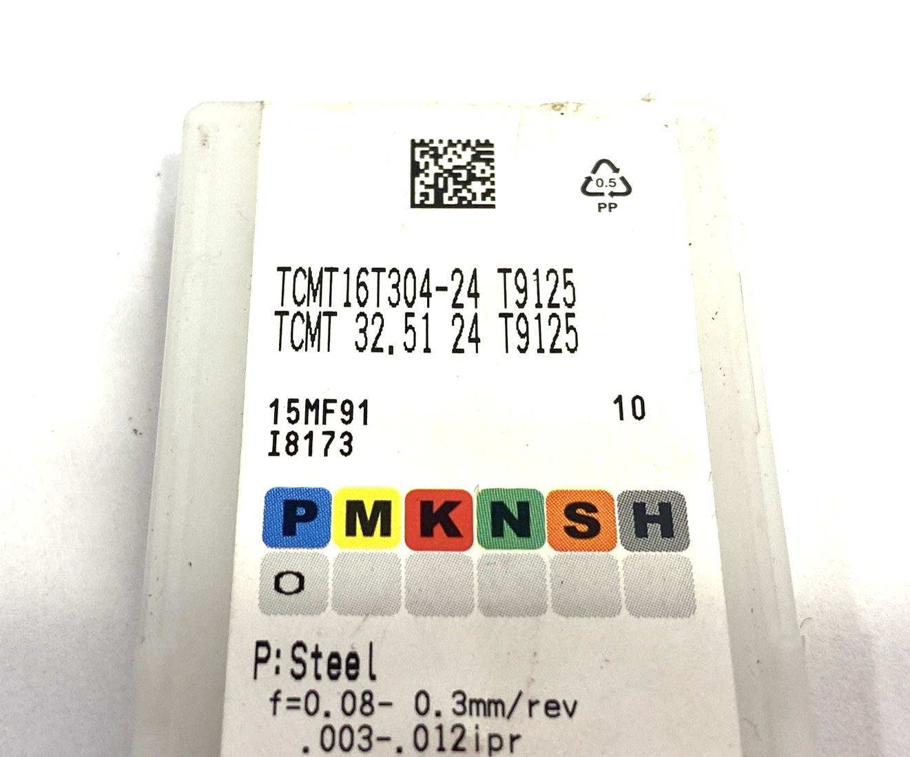 | Tungaloy TCMT16T304-24 T9125 Triangular Turning Insert 6865100 PKG OF 5 - New – Open box - Maverick Industrial Sales
