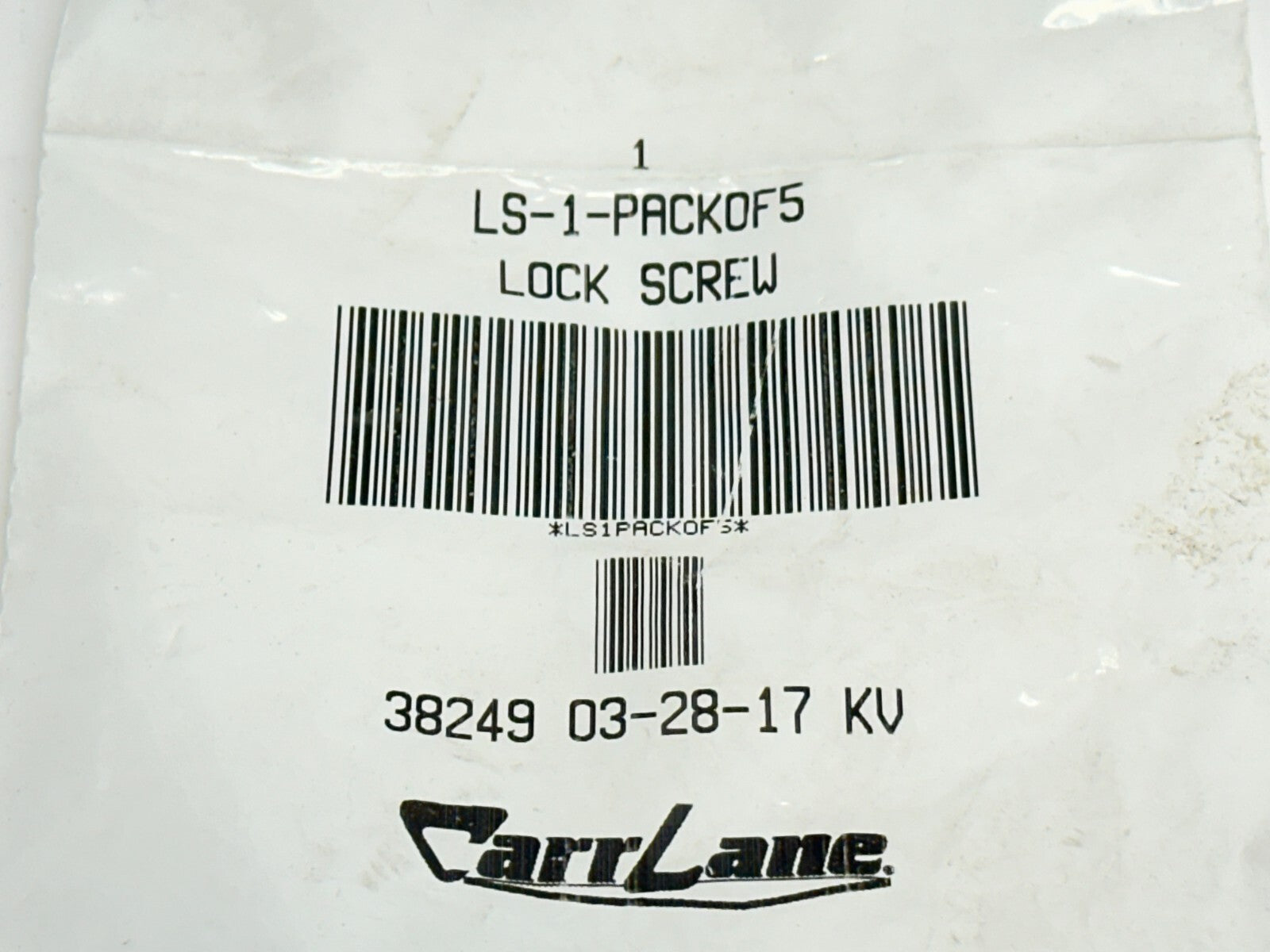 Carr Lane LS-1-PACKOF5 Lock Screws 5/16-18 PACK OF 5 - Maverick Industrial Sales