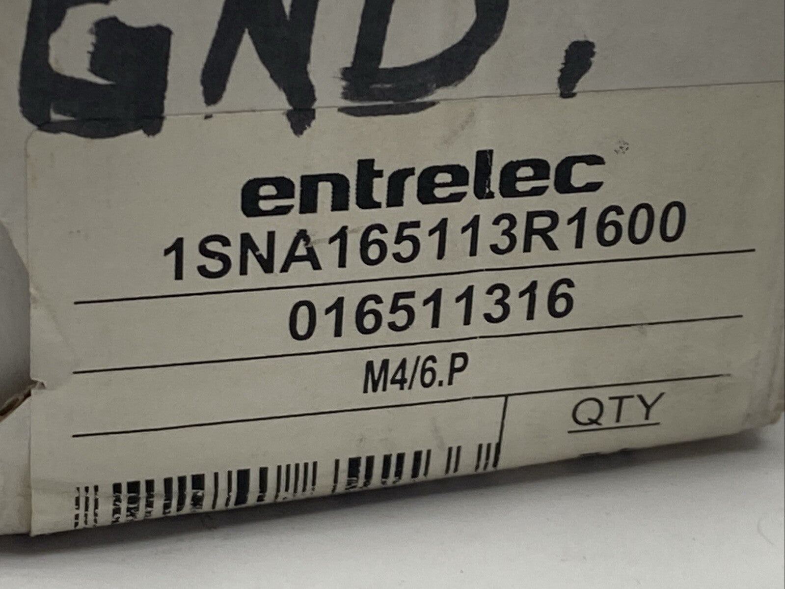 Entrelec 1SNA165113R1600 Ground Terminal Block M4/6.P PKG OF 50 - Maverick Industrial Sales